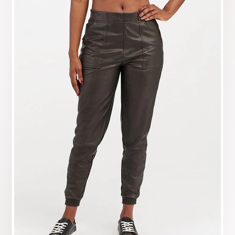 Spanx Faux Leather Joggers